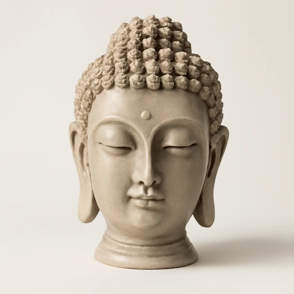 Buddha Head Resin Table Decor