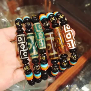 Tibetan Dzi Bead Bracelet Three-Eye Tibet Beads Bracelet